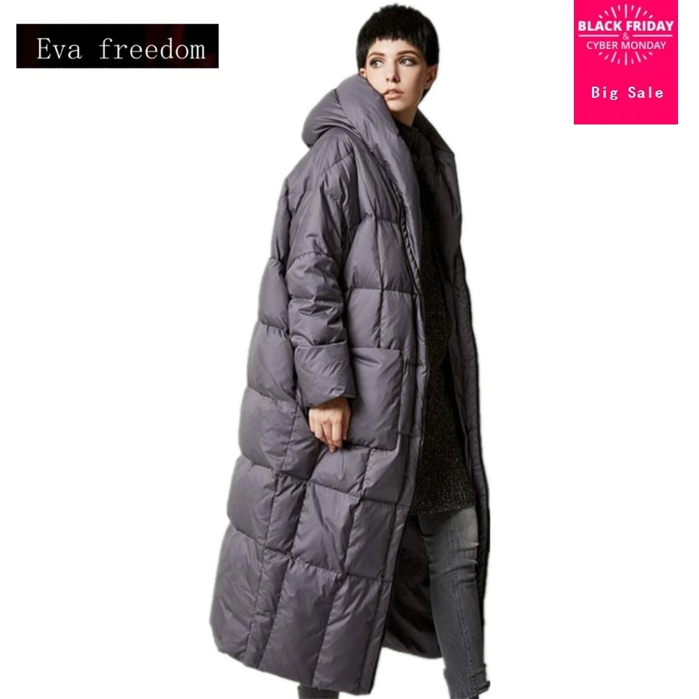 Женское длинное пальто на утином пуху с капюшоном wj1306|coat brand|coat downcoat fashion |