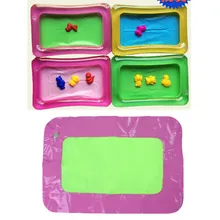 1 шт. надувной песочница замок переносной столик многофункциональная формочка для песка Пластик Детский пластилин Цвет игрушка для песочницы Крытый игровой песок 42x28 см