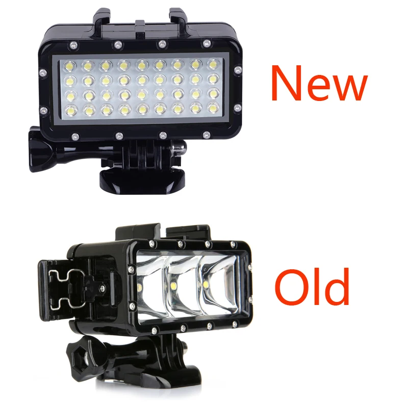 Lampe LED étanche pour GoPro Insta360 Xiaoyi - Noir