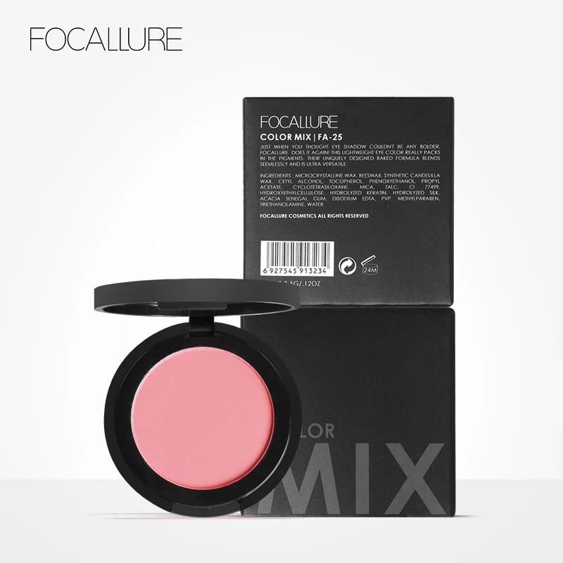 FOCALLURE Новый Сказочный подлинный 11 цветов румяна соевое молоко матовый жемчуг