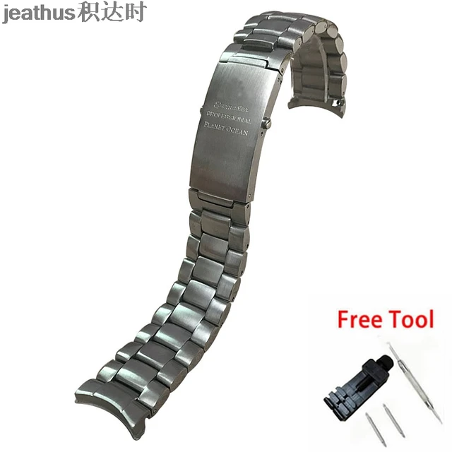 Jeathus watchband arc edge stainless 