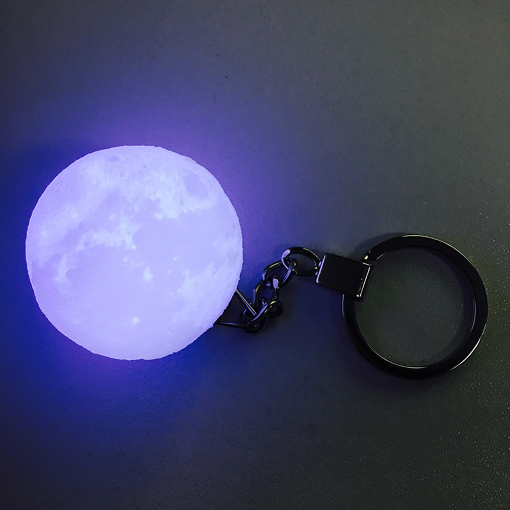 Мини брелок Glow подарок лунный свет светодиодный Night Lights Новинка Moon лампы Key декоративные подвесной светильник брелок кольцо