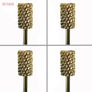 

HIVISOIN Carbide Nail Drill Bit - Big Pink & White Bit - C Gold