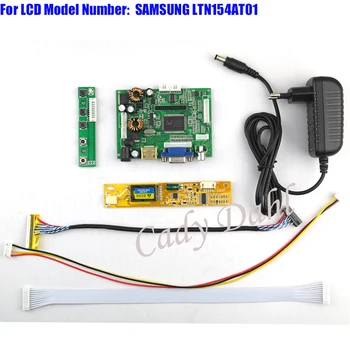 

HDMI VGA 2AV Audio Video Controller Board + Inverter + 30P Lvds Cable Kits for LTN154AT01 1280x800 1ch 6 bit LCD Display Panel