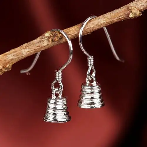 

Sterling Silver 925 White Gold Color Pearl Bead Semi Mount Chandelier Hook Women Earrings Fine Jewelry Setting for Gemstone