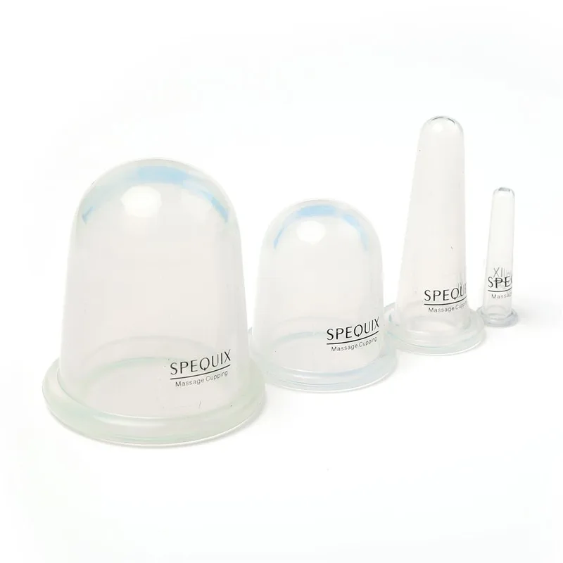 4 шт./упаковка силиконовая чашка для терапии Вакуумная массажа антицеллюлитная