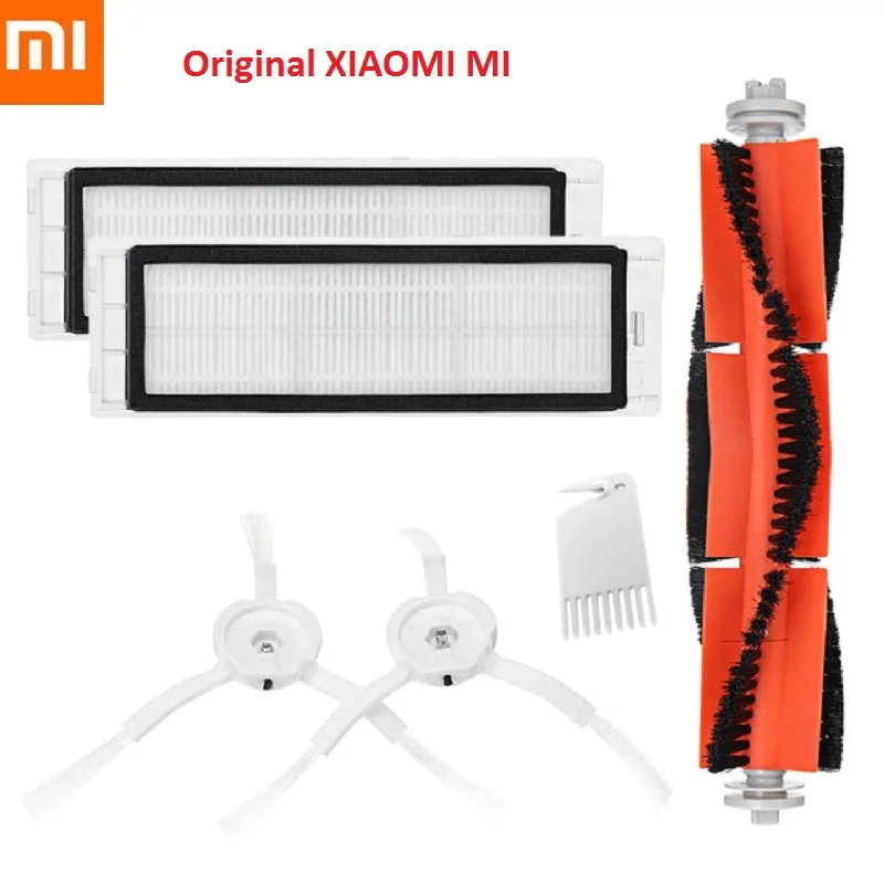 

Original XIAOMI MI Robot Vacuum Part Pack Side Brush ,HEPA Filter, Main Brush, Cleaning Tool, Replacement Robot Kits
