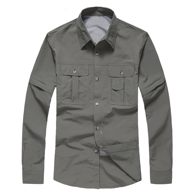 Summer and autumn men outdoor sports waterproof breathable shirt UV