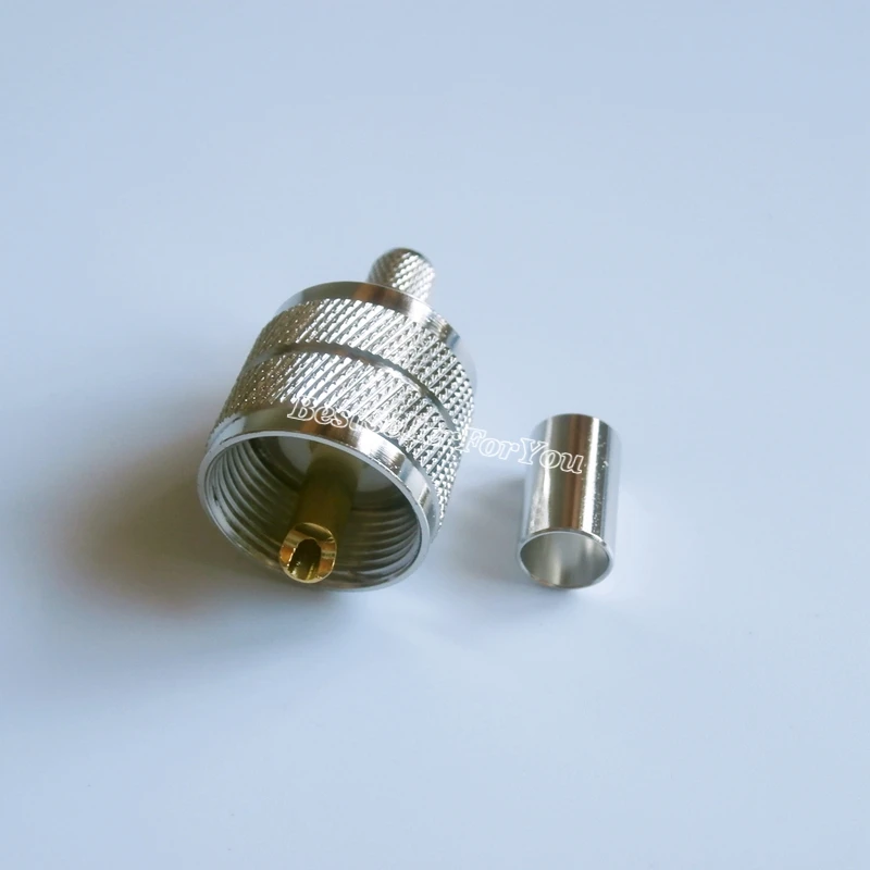 

1 шт. UHF male PL259 штекер прямой обжим для RG-8X RG8X LMR240 Кабельный разъем G