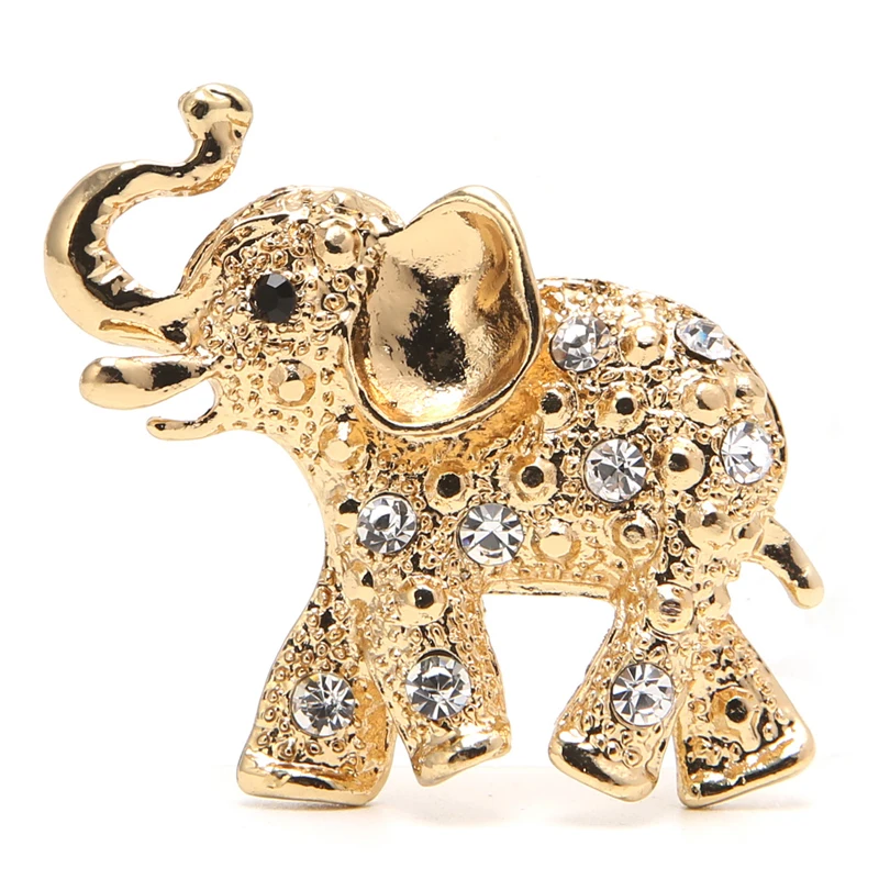 

Beautiful Plan Women Man Elephant Pearl Rhinestone Cute Bridal Wedding Party Brooch Pin