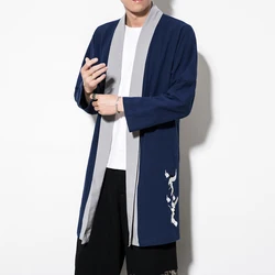 2019 Hombres de Primavera Casual de Manga Larga Trinchera Masculina de los Hombres de Gran Tamaño Hanfu High-End Boutique Traje Tang Vintage Cheongsam Hombres 5Xl 2019 Hombres de Primavera Casual de Manga Larga Trinchera Masculina de los Hombres de Gran Tamaño Hanfu High-End Boutique Traje Tang Vintage Cheongsam Hombres 5Xl