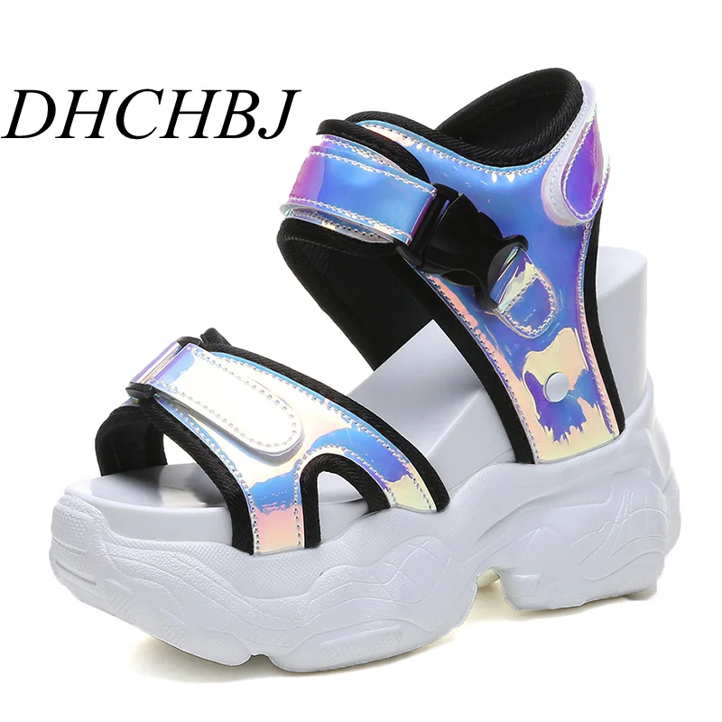 

2019 Summer Women's Sandals High Heels Sandals For Women 11CM Heels Gladiator Sandal Wedge Platform Shoes Summer Casual Sneakers