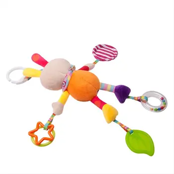 

Rattles Toy Baby Crib Bed Hanging Bells Toy Cartoon Infant Baby Toys Bell Mobile Baby Plush Toy for babies bed