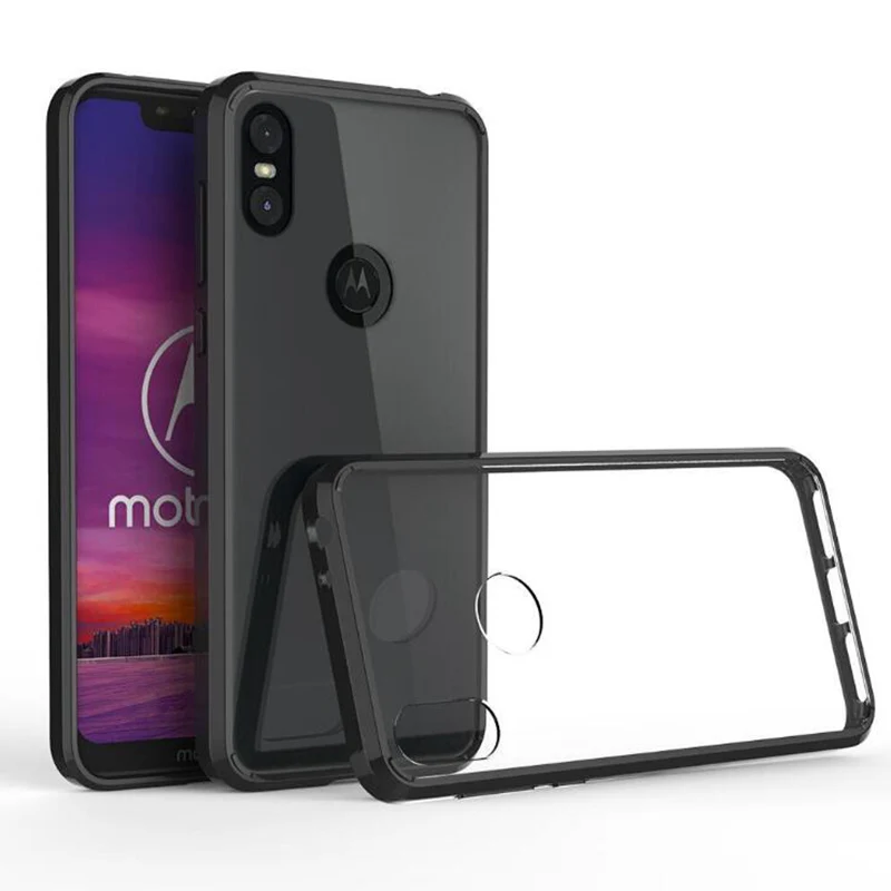 

For Motorola Moto One Case Moto P30 Play Phone Cover Shockproof Transparent Armor Protector Back Cover for Moto One Case fu308