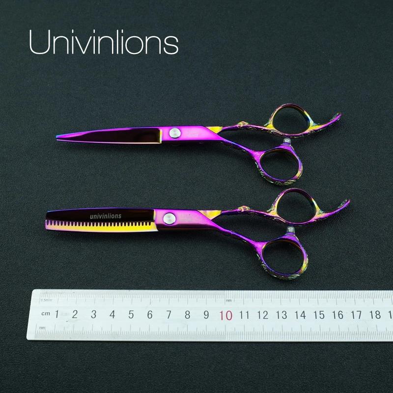 Парикмахерские ножницы univinlions 440C для левой руки 6 дюймов|hand scissors|hairdressing sissorsthinning