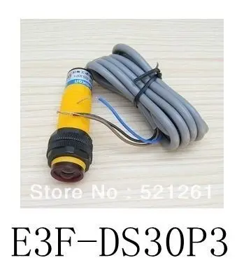 

Diffuse photoelectric switch sensor E3F-DS30P3 DC diameter 18mm distance 10-30cm PNP NO+NC diffuse reflection Transducer