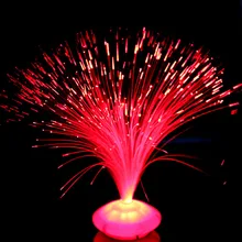 ZLinKJ 1PCS Beautiful Romantic Changing LED Fiber Optic Nightlight Lamp small Color night light Chrismas Party Home decoration
