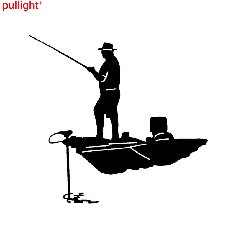 

16*15CM Personalized Car Stickers Sea Fishing Boat Reflective Vinyl Decals