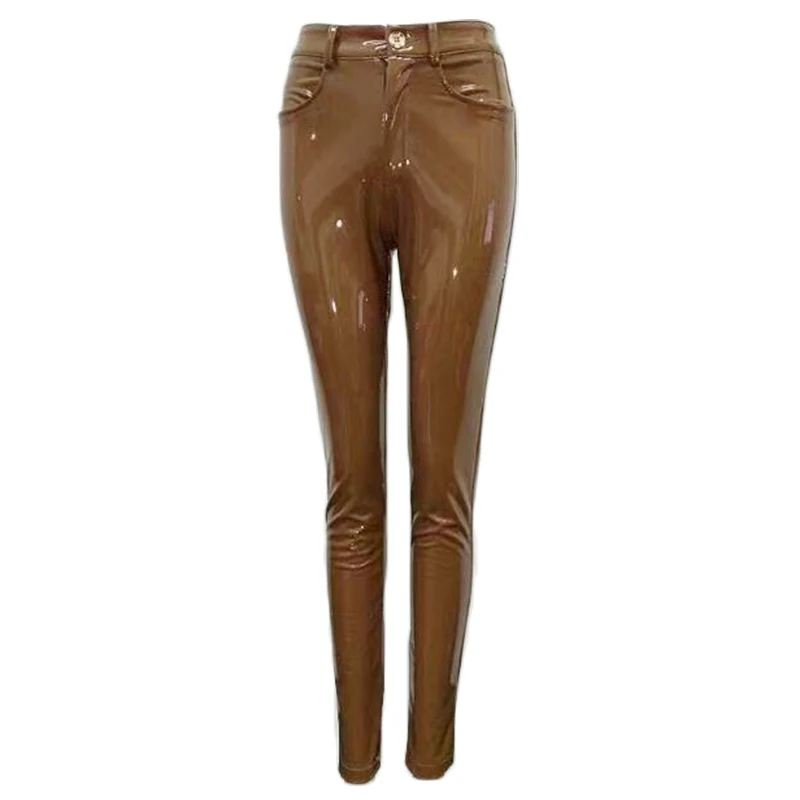 Women's PU Leather Pants Sexy Stretch Women's Pants Bodycon Winter Women Leather Pants Women Trousers Pantalon Female capri dress