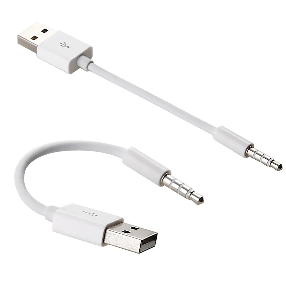 High Quality 3.5mm Jack Plug To USB Charger M Audio Headphone Data