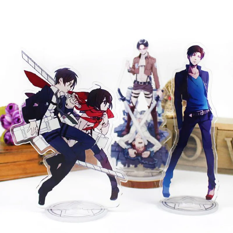 

1 Pc New Anime Attack on Titan acrylic stand figure model plate holder Action Figure Accessory Pendant collection