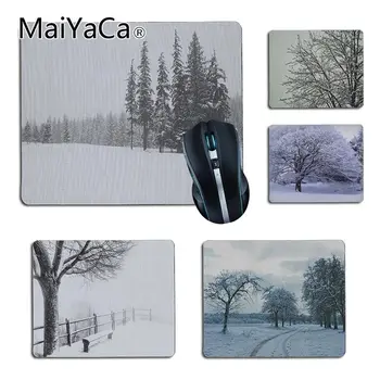 

MaiYaCa Tree Covered By Snow High Speed New Mousepad Size for 25X29cm 18x22cm Gaming Mousepads