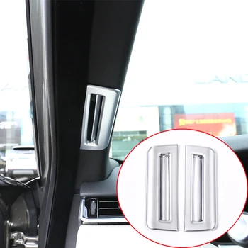 

2pcs For Landrover Range Rover VELAR 2017 Car-styling ABS Matte Silver Pillar Post Covers Trim Car Accessories