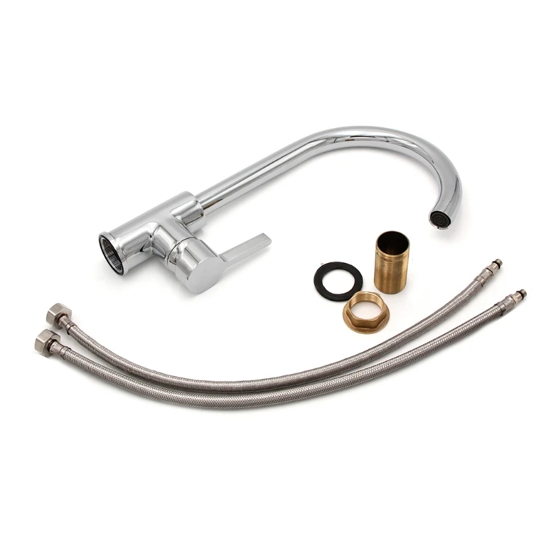 

Low Pressure Mixer Tap Large Shape 360 Degree Rotatable Kitchen Sink Faucet #Aug.26