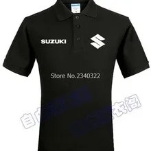 Летняя мужская и женская рубашка поло Suzuki, хлопковая одежда для мужчин и женщин