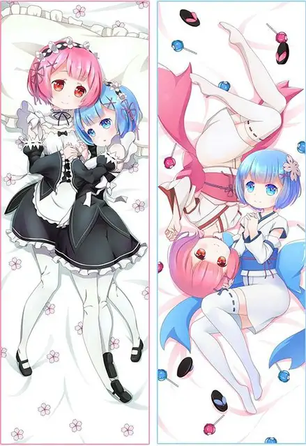 1604 20 De Réductionjapon Anime Re Zero Kara Hajimeru Isekai Seikatsu Rem Ram Soeur Jumelle Anime Corps Oreiller étreinte Literie Dormir Taies