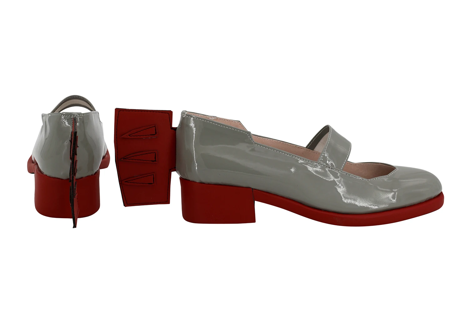 Обувь USS Nicholas для косплея; обувь для косплея; серые ботинки изготовленные под заказ; Любой Размер