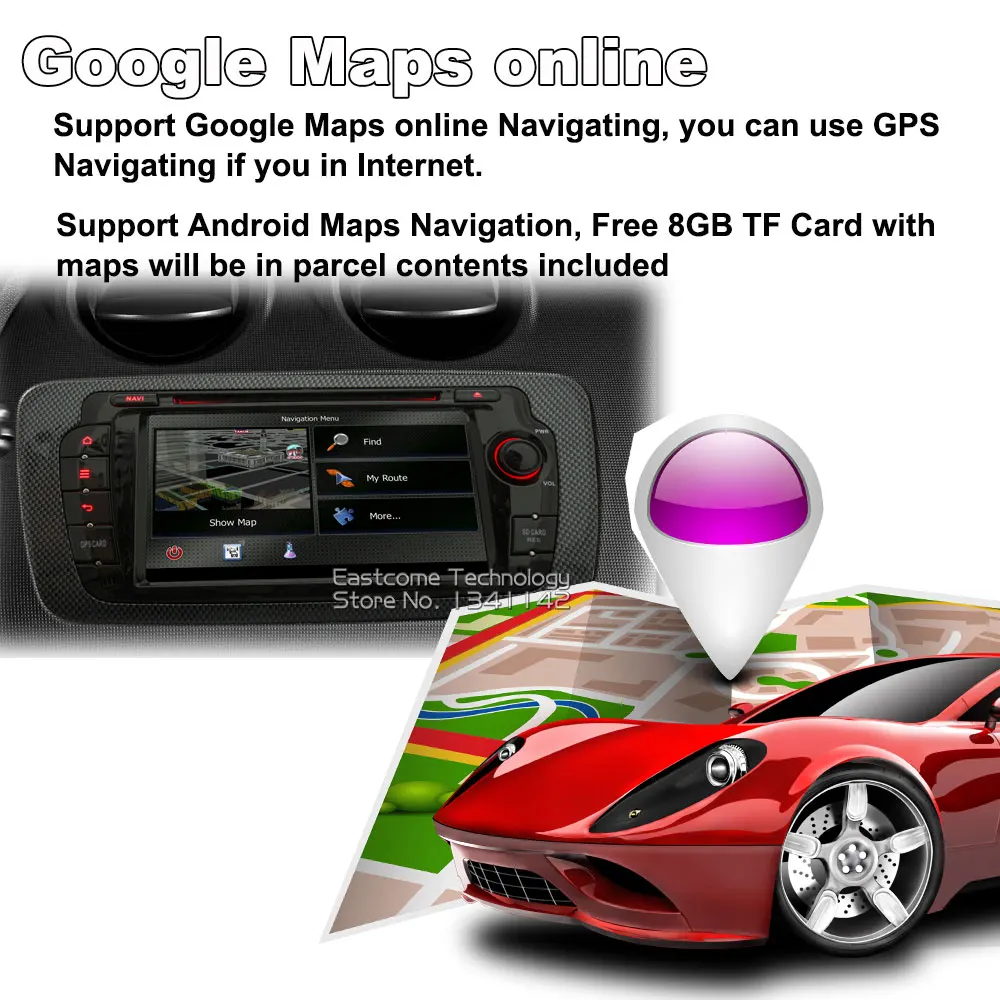 Excellent Octa Core 2 Din Android 6.01 Car DVD Automotivo For Seat Ibiza 2009 2010 2011 2012 2013 2014 With GPS Radio Rear View Camera 8