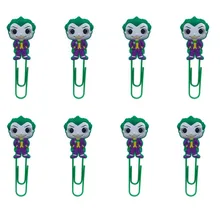 8 шт Джокер Закладка для книг Бумага канцелярские зажимы для студентов учитель канцелярских заметки держатель книга Знаки подарок для детей