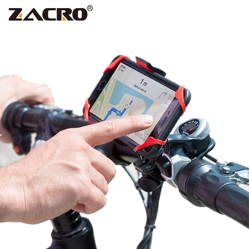

Zacro Anti Slide Bike Bicycle Holder Handle Phone Mount Handlebar Extender Holder For Phone Cellphone GPS Etc