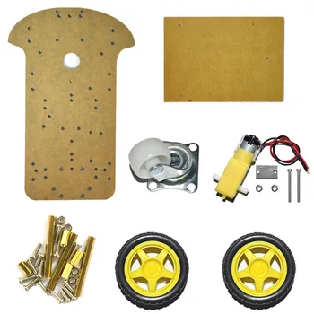 

Free shipping ! NEW Two-drive double layers smart car chassis K-001 Extended Edition For Arduino Robot