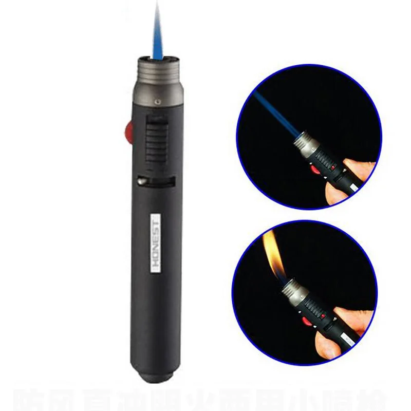 

Portable Outdoor Lighter 1300 Degree Torch Jet Flame Pencil Butane Gas Refillable Fuel Welding Soldering Melting Lighter