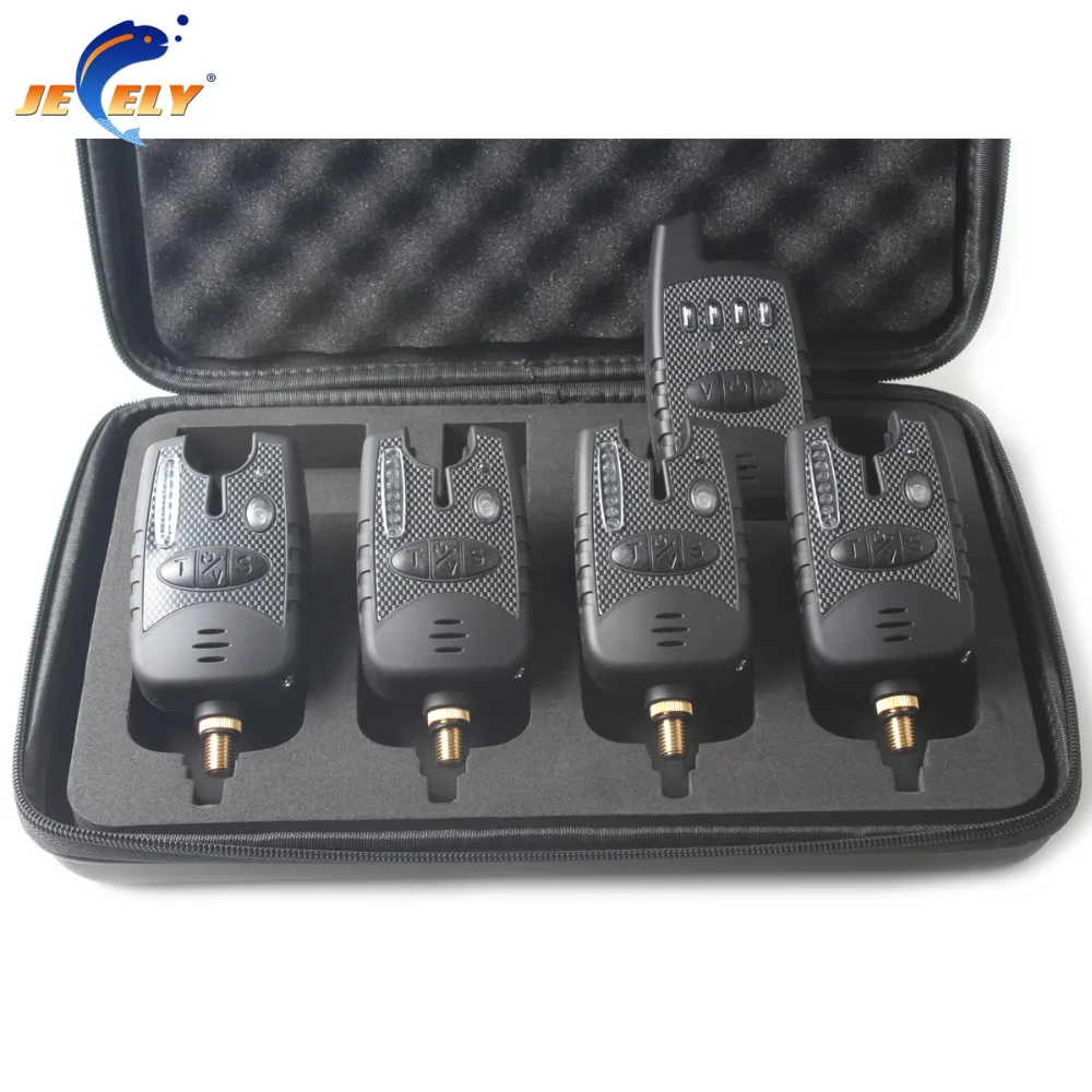 

Jeely Europe Most Popular C1 Waterproof Wireless 8LED Indication Carp Fishing Bite Alarm Set