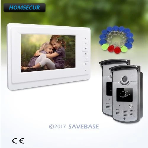 

HOMSECUR 7inch Wired Video Door Phone Intercom System with Intra-monitor Audio Intercom