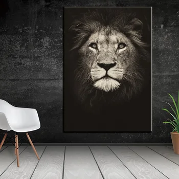 

Lion Tiger Zebra Wall Art Canvas Painting Black White Africa Animal Nordic Posters And Prints Wall Pictures For Living Room