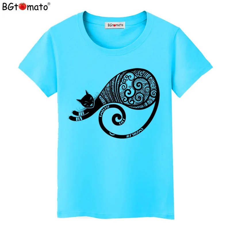 Bgtomato Black Cat Art Shirts Women Tshirts Original Brand Good Quality Comfortable Cool Tops