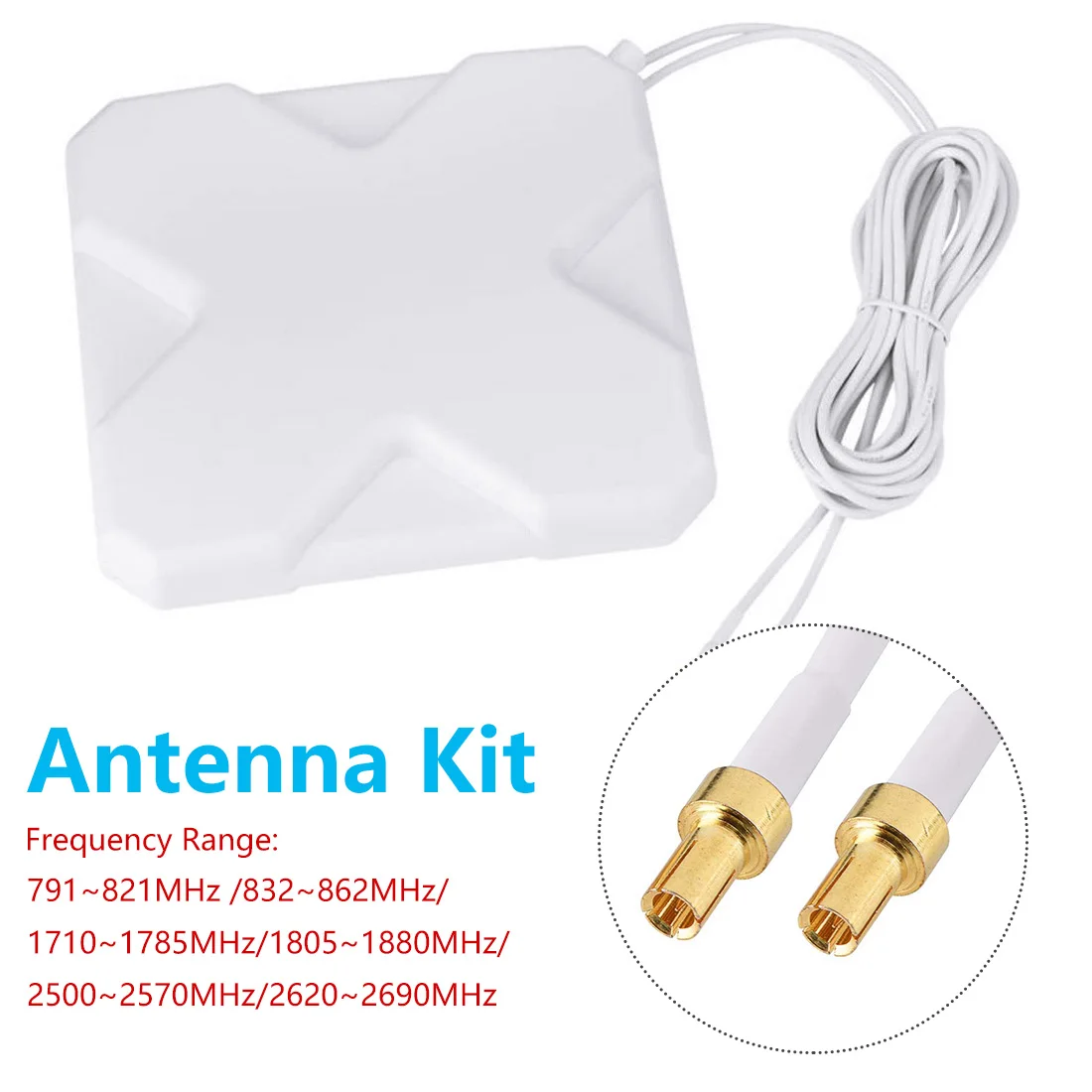 

LTE Antena connector Male connector 3G 4G Antenna 35dBi 2 Cable for 4G Modem Router Adapter SMA Female to TS9