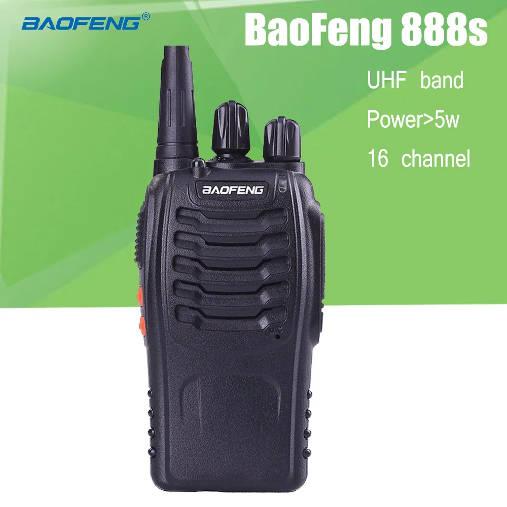 BaoFeng BF 888S 2 Way Radio UHF Rechargeable Walkie Talkies CB Radio