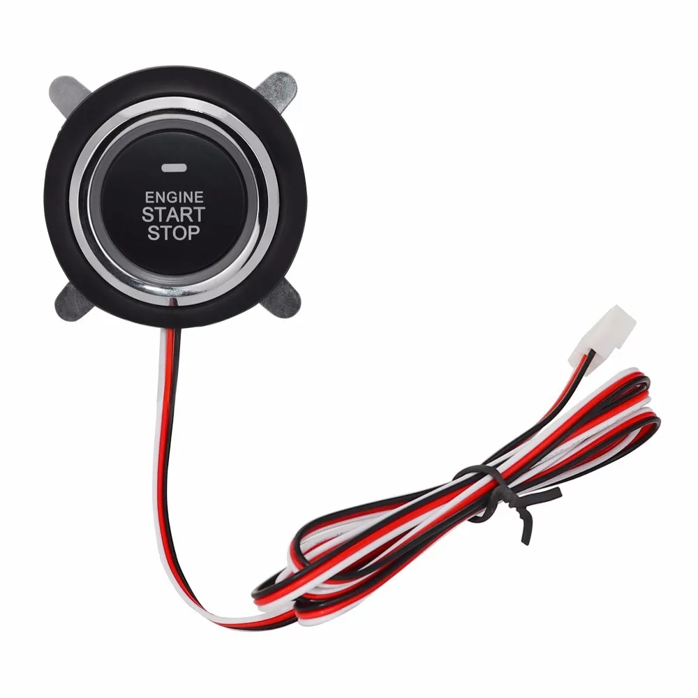 

One-Button Start Car Alarm Engine Starline Push RFID Lgnition Switch Keyless Entry System Anti-theft System Start Stop Button