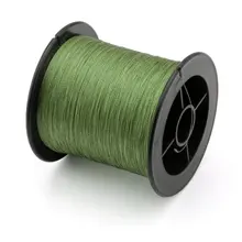 3 шт.(нейлоновая рыболовная проволочная оплетка 12 фунтов 5,5 кг 200 м для приманки, троллинг, армейский зеленый