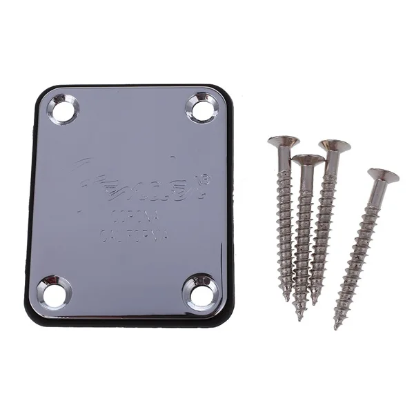 

HOT Electric Guitar Neck Plate Neck Plate Fix Tele Telecaster Guitar Neck Joint Board - Including Screws