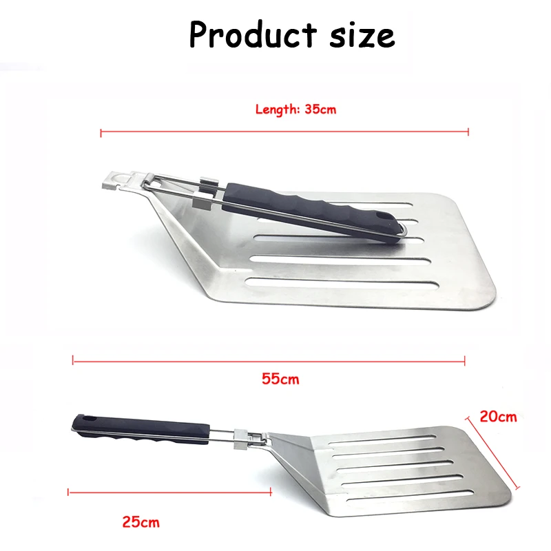 Pizza Shovel Oversize Kitchen Meat Tools Steak Cake Spatula Baking Tool Thickness Restaurant Pizza Tools Shovel Stainless Steel