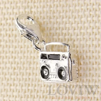 

Vintage Ghettoblaster charm pendant Holiday sale 2020 Popular silver-plate charms Pendants fit Bracelet thomas sabor jewelry