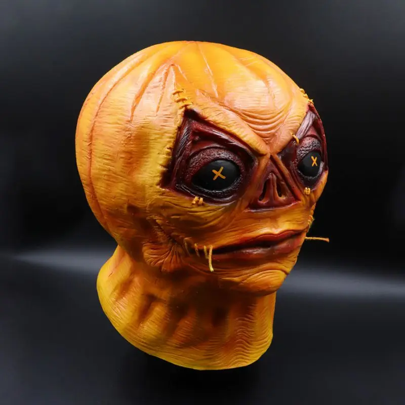 Маска на Хэллоуин Латекс Тыква Ужасный Череп Маска полное лицо коллекция праздничный набор для вечеринки страшная маска