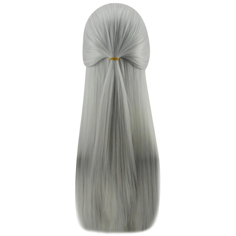 HAIRJOY Silver White Cosplay Geralt of Rivia from Witcher Games Long Straight Costume Wigs Synthetic Hair Wig Free Shipping