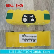 ELEOPTION Haute Capacité 4500 mAh 14.4 V Batterie Pour iRobot Roomba Vide Cleaner 500 530 540 550 620 600 650 700 780 790